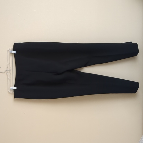 14 Karl Lagerfeld Paris Solid Black Pants Side Zipper Minimalist - Picture 8 of 14